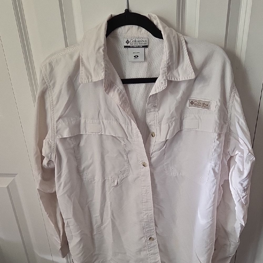 Columbia Women's Cream Button Down Shirt